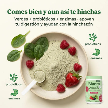 BLOOM GREENS & SUPERFOODS – Tus verduras del día en una sola cucharada