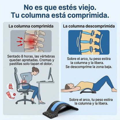 DESCOMPRESOR LUMBAR – Estira y libera tu espalda baja en 5 minutos, sin salir de casa