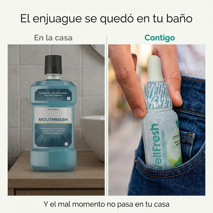 WellFresh – Gotas de menta concentrada para un aliento fresco donde estés