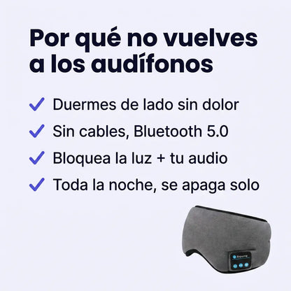 Banda Antifaz para Dormir con Bluetooth