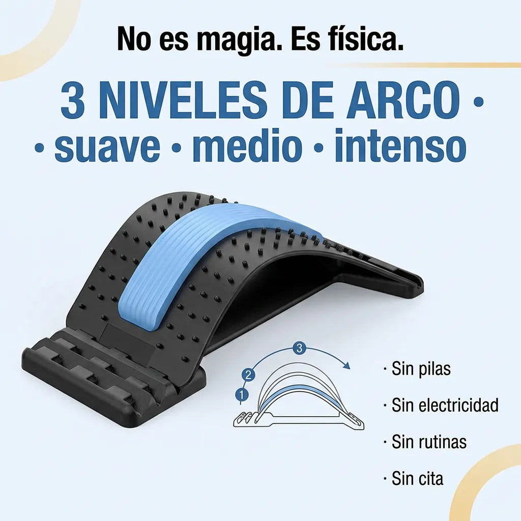DESCOMPRESOR LUMBAR – Estira y libera tu espalda baja en 5 minutos, sin salir de casa