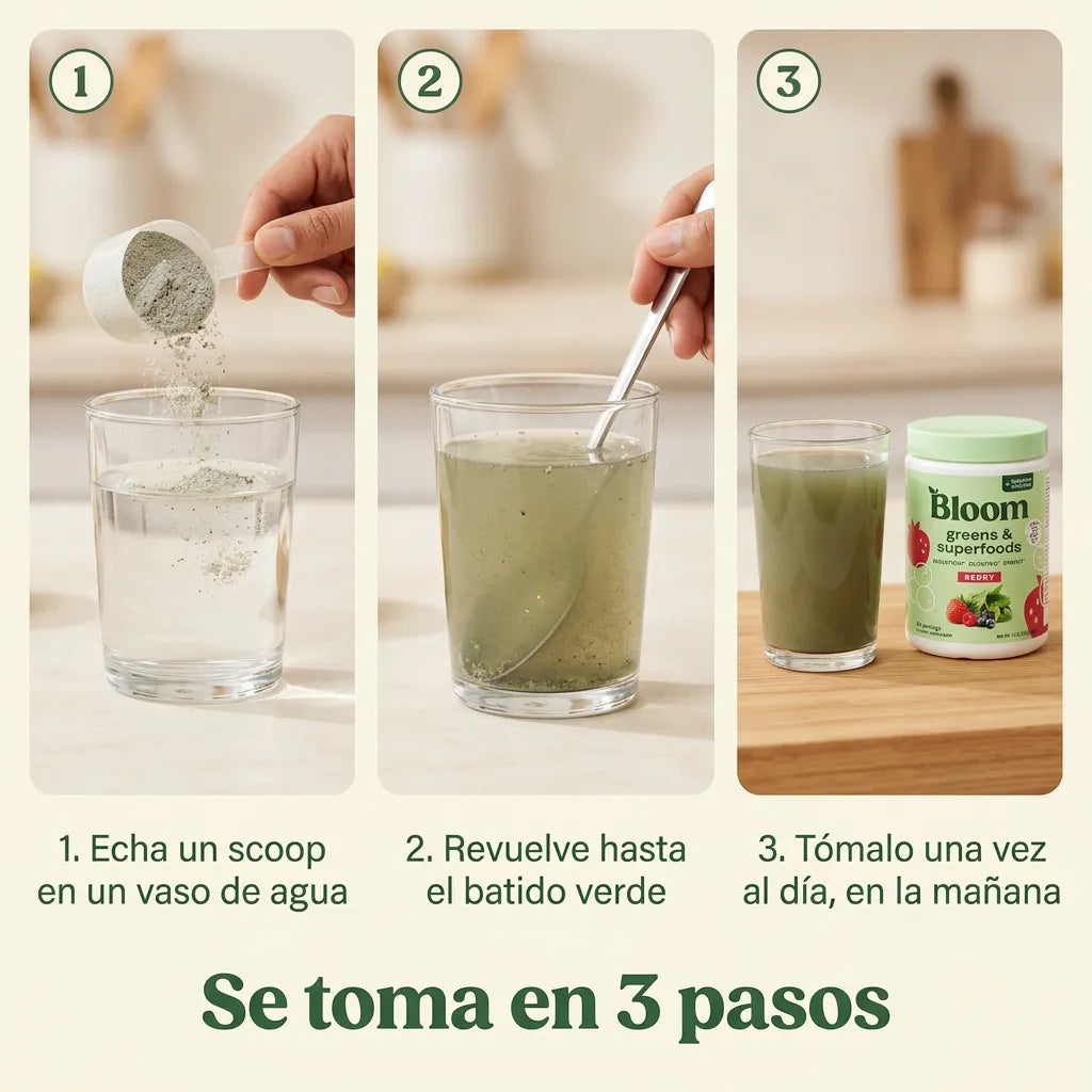 BLOOM GREENS & SUPERFOODS – Tus verduras del día en una sola cucharada