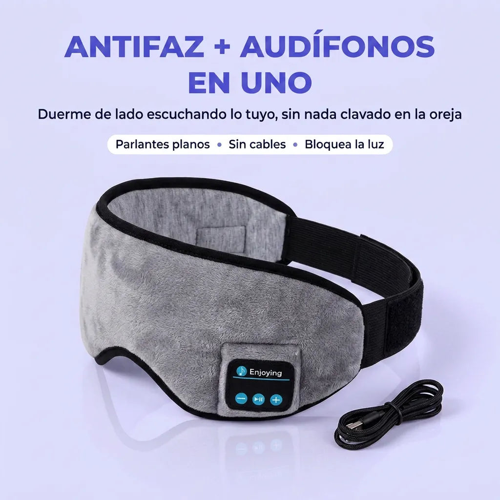 Banda Antifaz para Dormir con Bluetooth