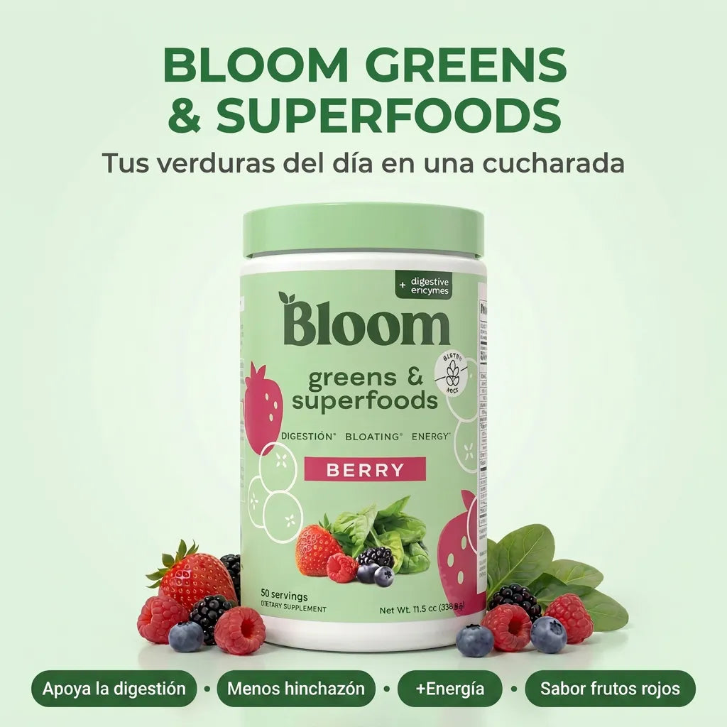 BLOOM GREENS & SUPERFOODS – Tus verduras del día en una sola cucharada