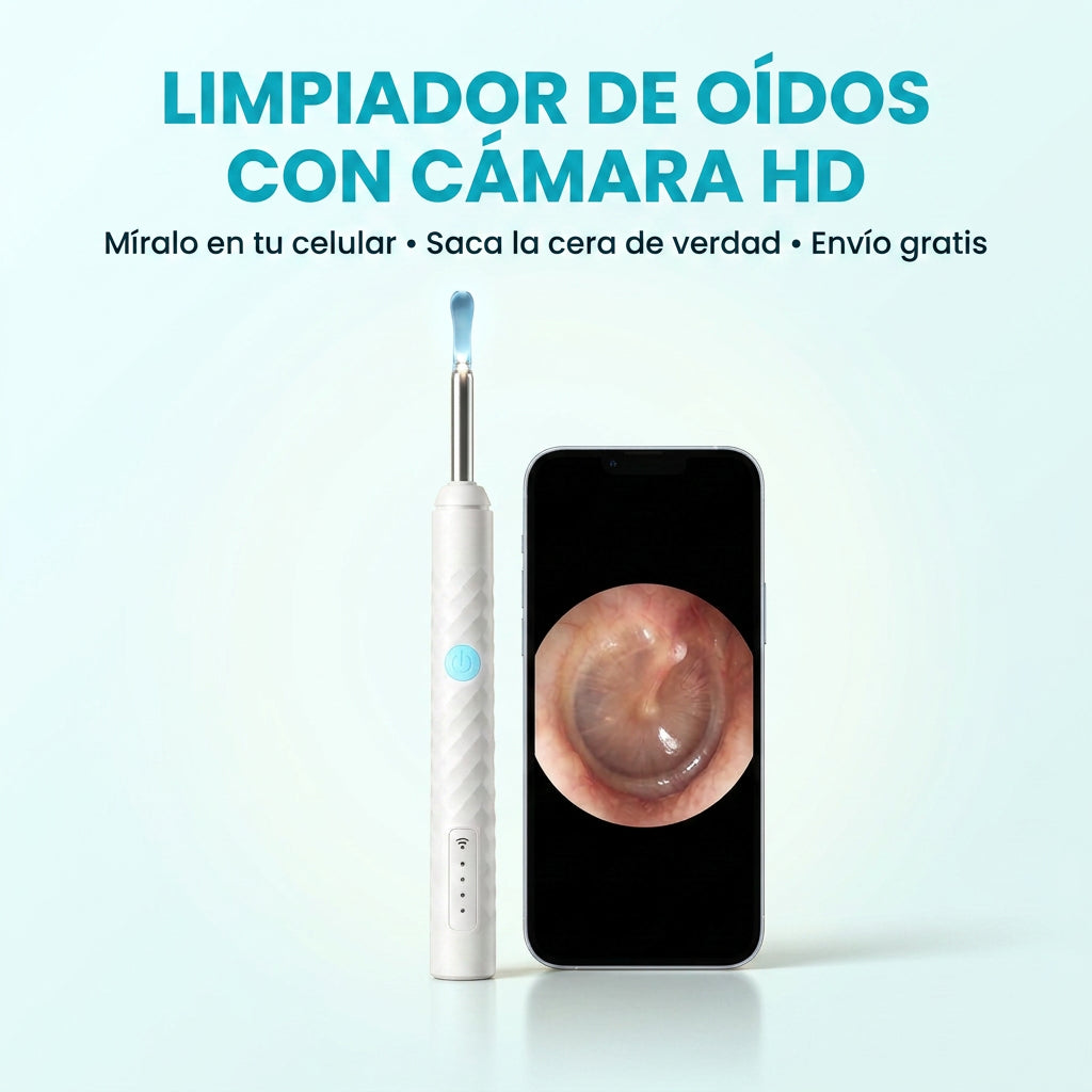 OTOSCOPIO - Limpiador de oídos con cámara HD