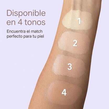 BASE DE MAQUILLAJE PANTERA CELESTE – Alta cobertura que dura todo el día